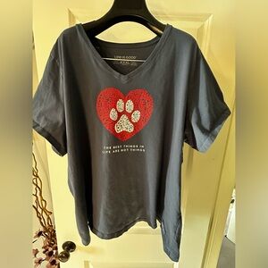 Life is Good Women's "Best things in life are not things" Shirt